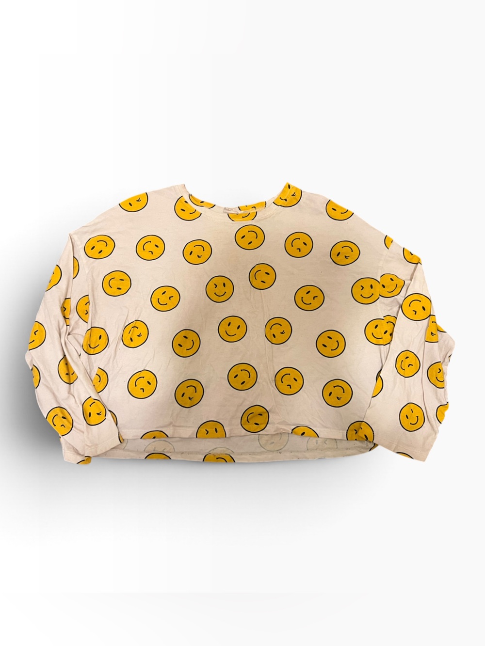 Altar'd State Smiley Face Print Top Large